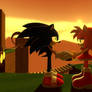 SonAmy sunset