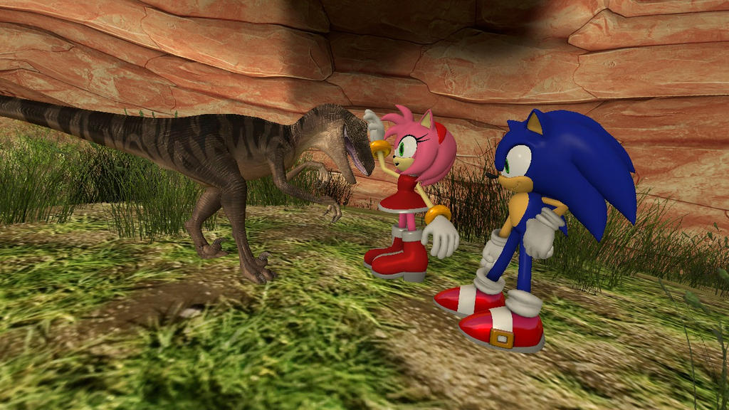 Sonic Raptor Sonamy: Sonic's pet raptor by CyotheLion on DeviantArt