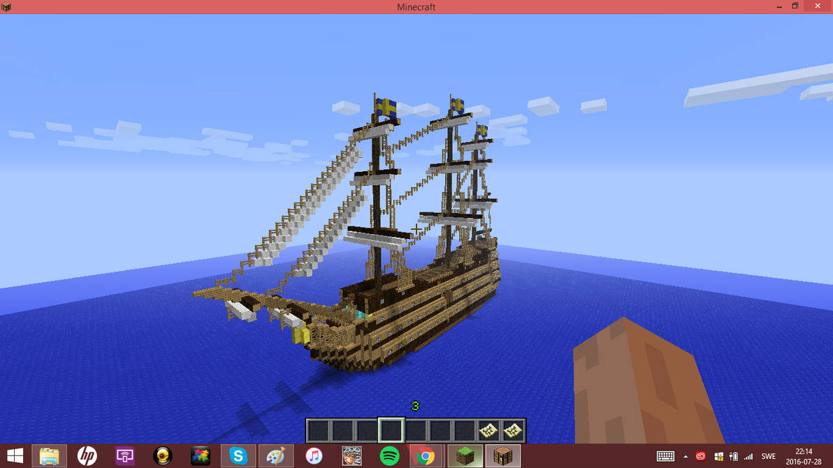 Minecraft Crystal Ship Minecraft ship completed by CyotheLion on DeviantArt