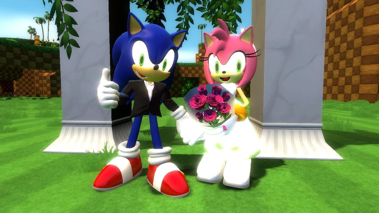 pix Wedding Sonic And Amy Kiss sonamy wedding by cyothelion on deviantart