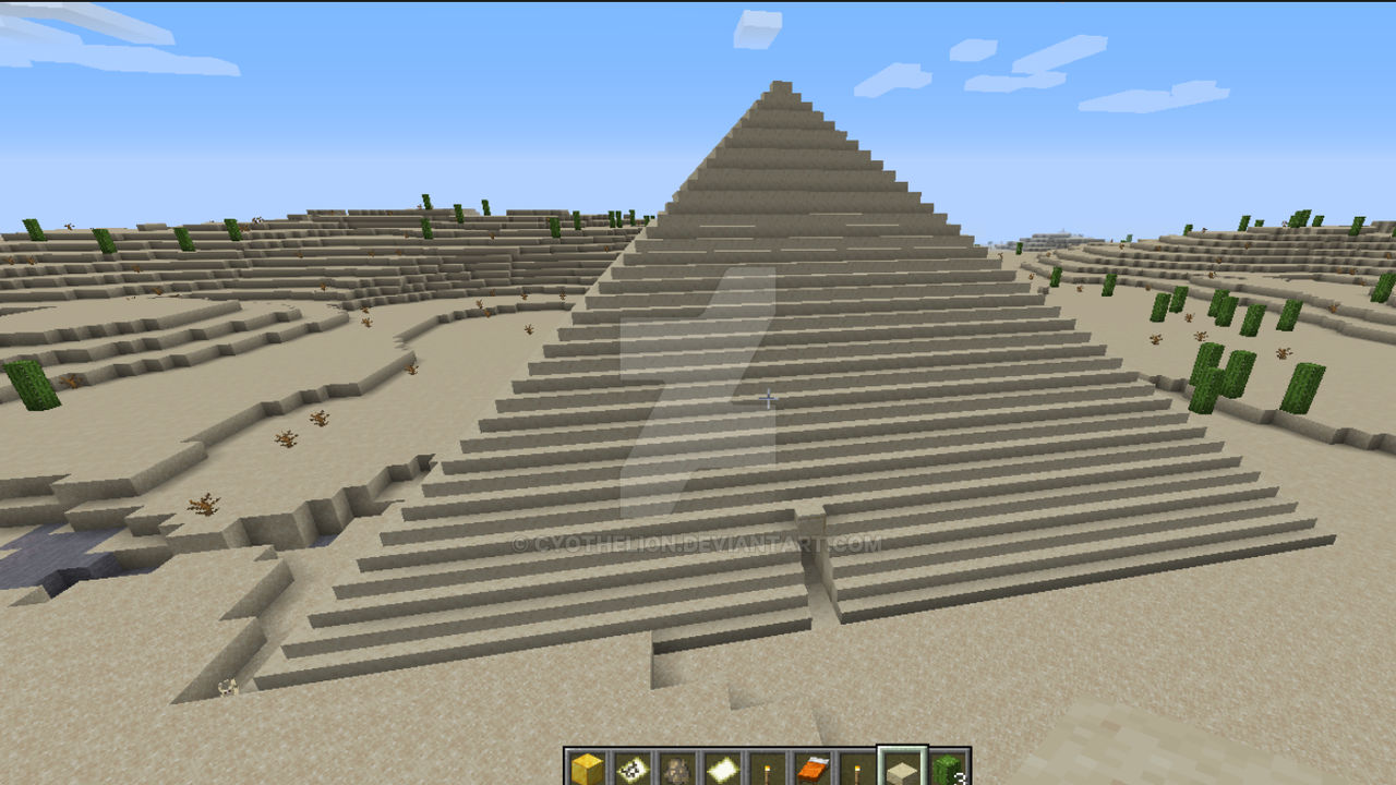 Minecraft Pyramid Ase Minecraft Pyramid by CyotheLion on DeviantArt