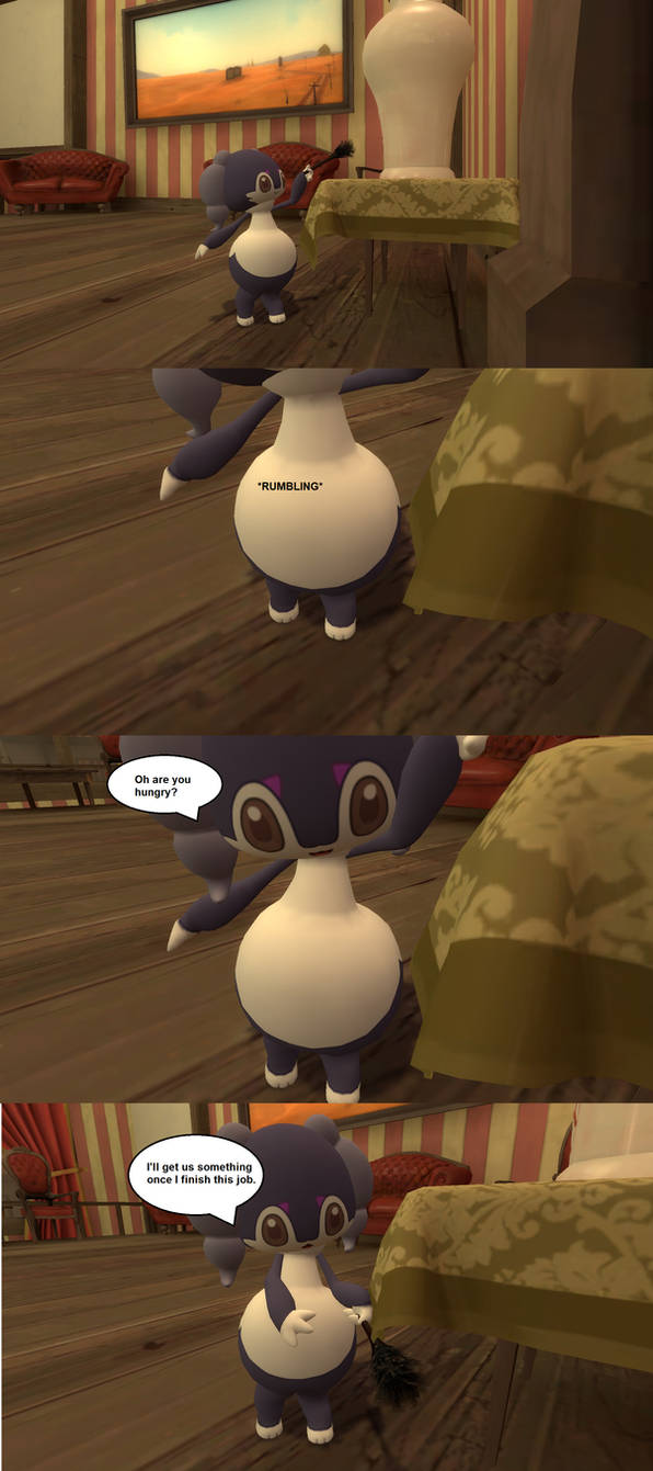Indeedee Inflation Indeedee Tummy request by CyotheLion on DeviantArt