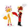 Fiona flirts with Tails