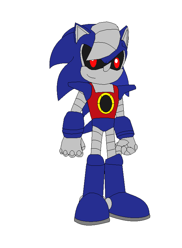 250674 - safe, artist:starrjoy, metal sonic (sonic), robot, sega, sonic  prime, sonic the hedgehog (series), solo - Furbooru