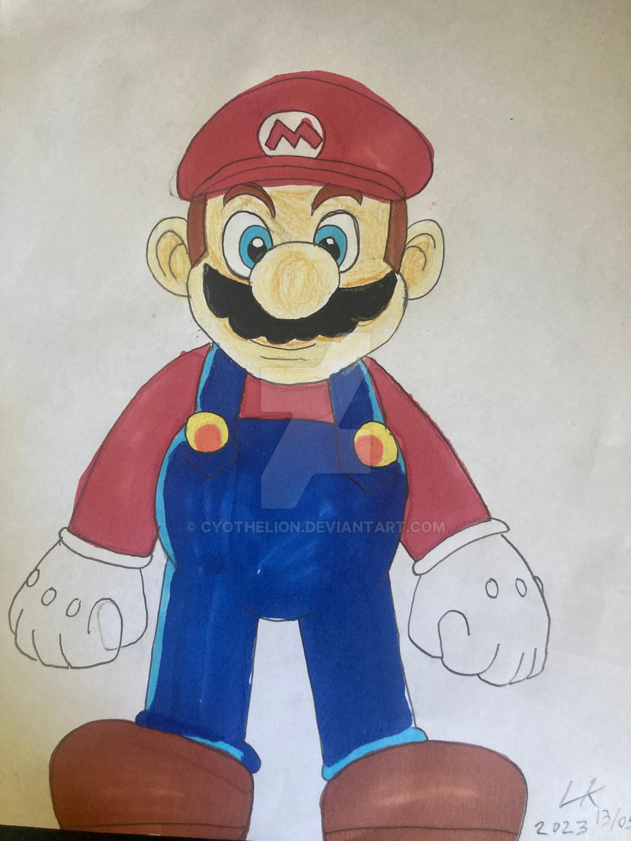 Mario Drawins Mario drawing by CyotheLion on DeviantArt