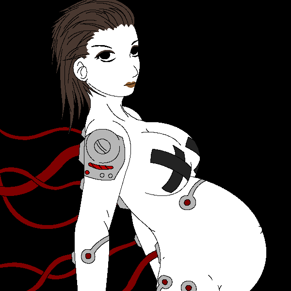 Dark Preggy Cyborg