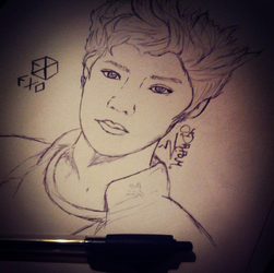 Luhan 10min sketch fanart