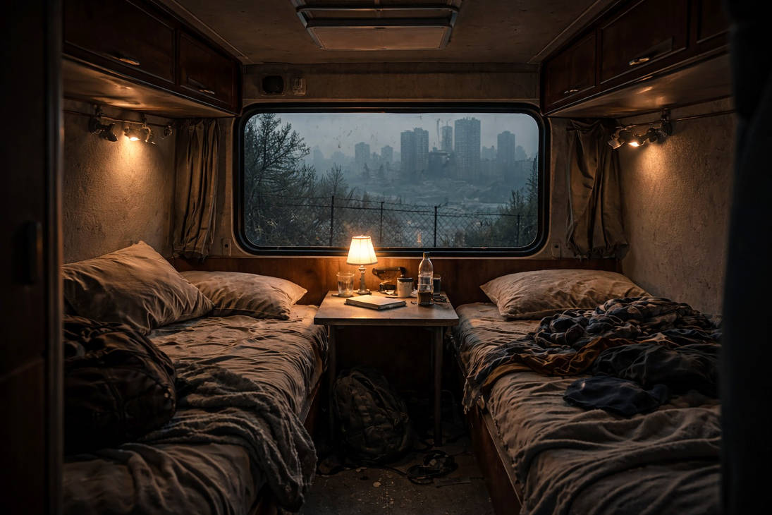 Overlooking Place Camper van in a desolate place overlooking a city. by Sov8840 on DeviantArt
