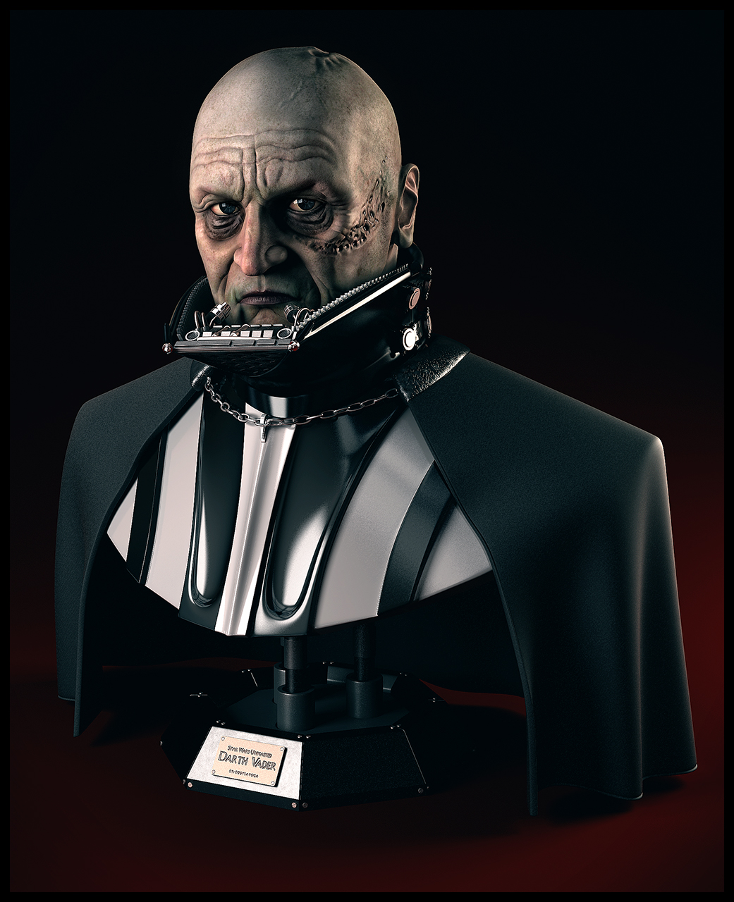 Darth Vader Unmasked Bust