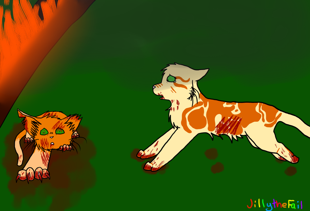 Firestar Sad Firestar's Death by JillytheFail on DeviantArt
