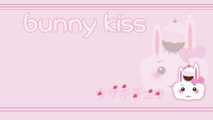 bunny kiss kawaii wallpaper