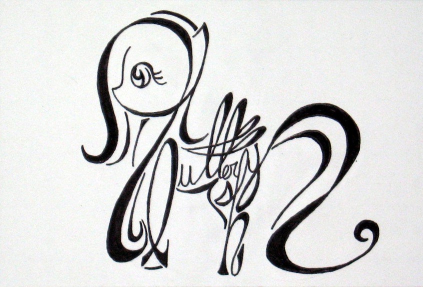 Calligraphy Fluttershy