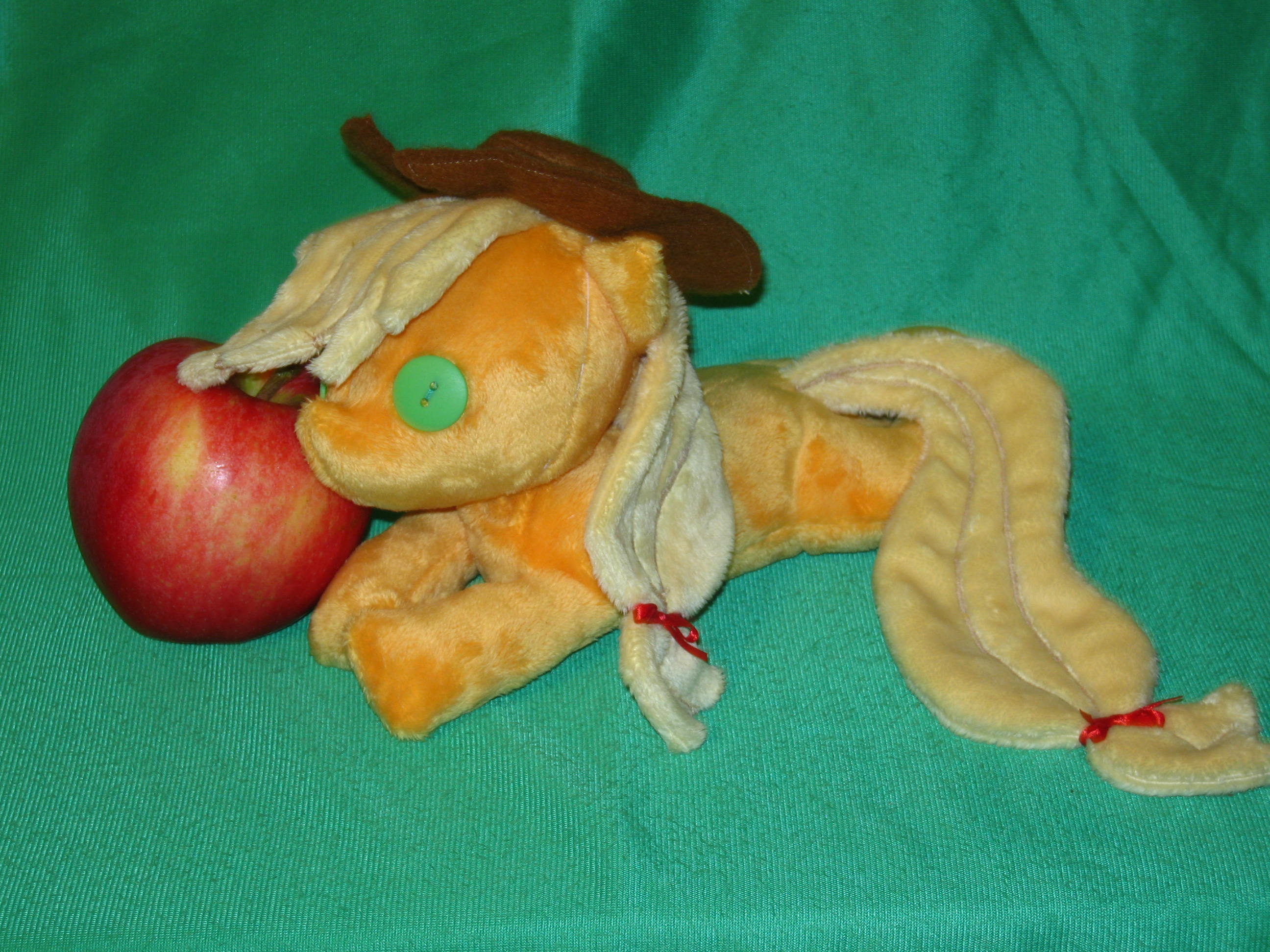 Beanie baby style Applejack plushie