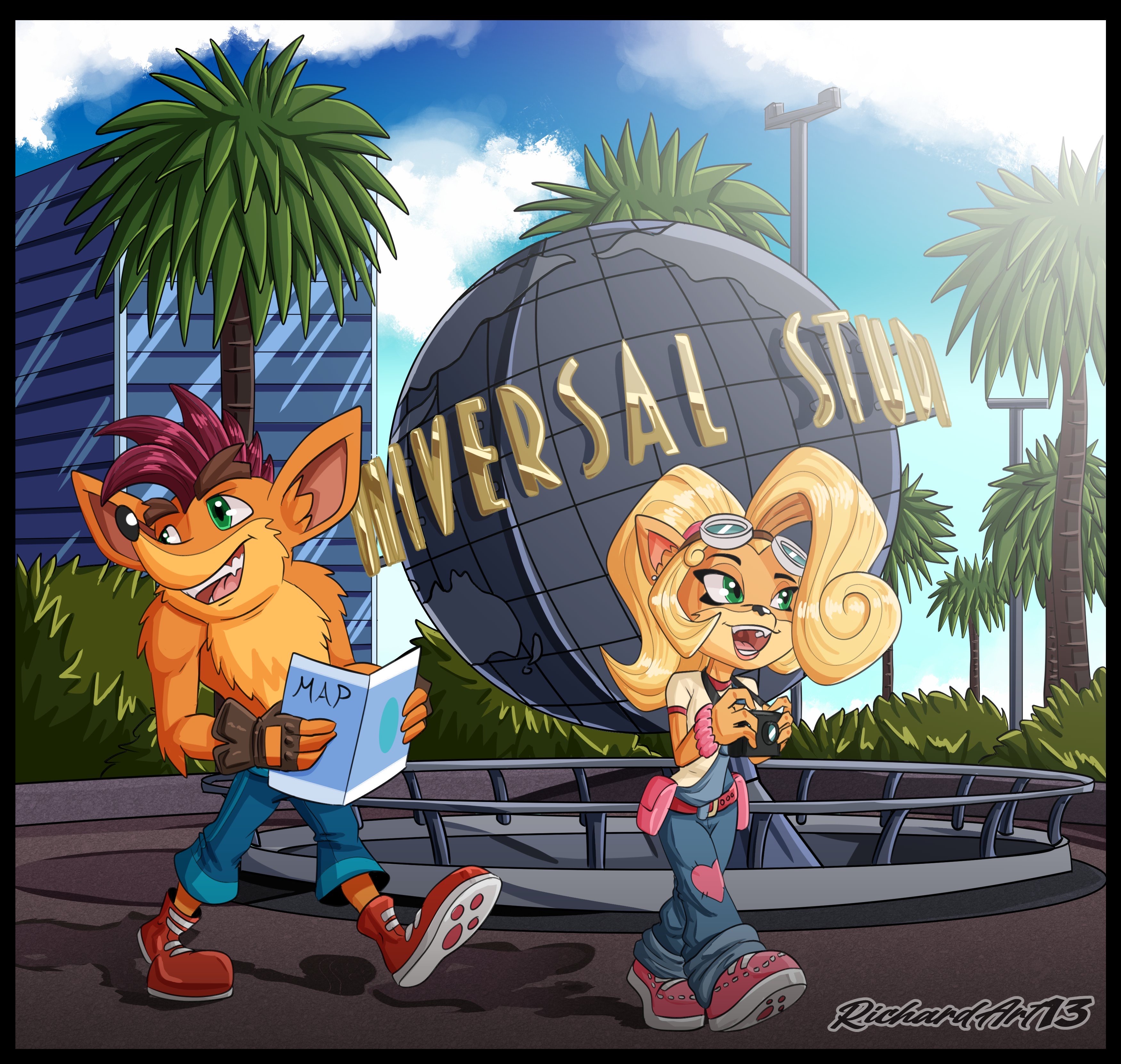 Crash and Coco at Universal Studios Hollywood by J986Esparza on DeviantArt