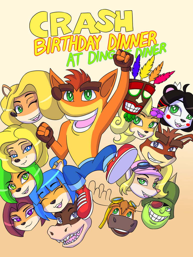 Crash Birthday Dinner at Dingo's Diner by J986Esparza on DeviantArt