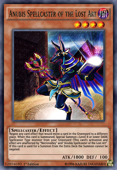 Anubis Spellcaster of the Lost Art Card