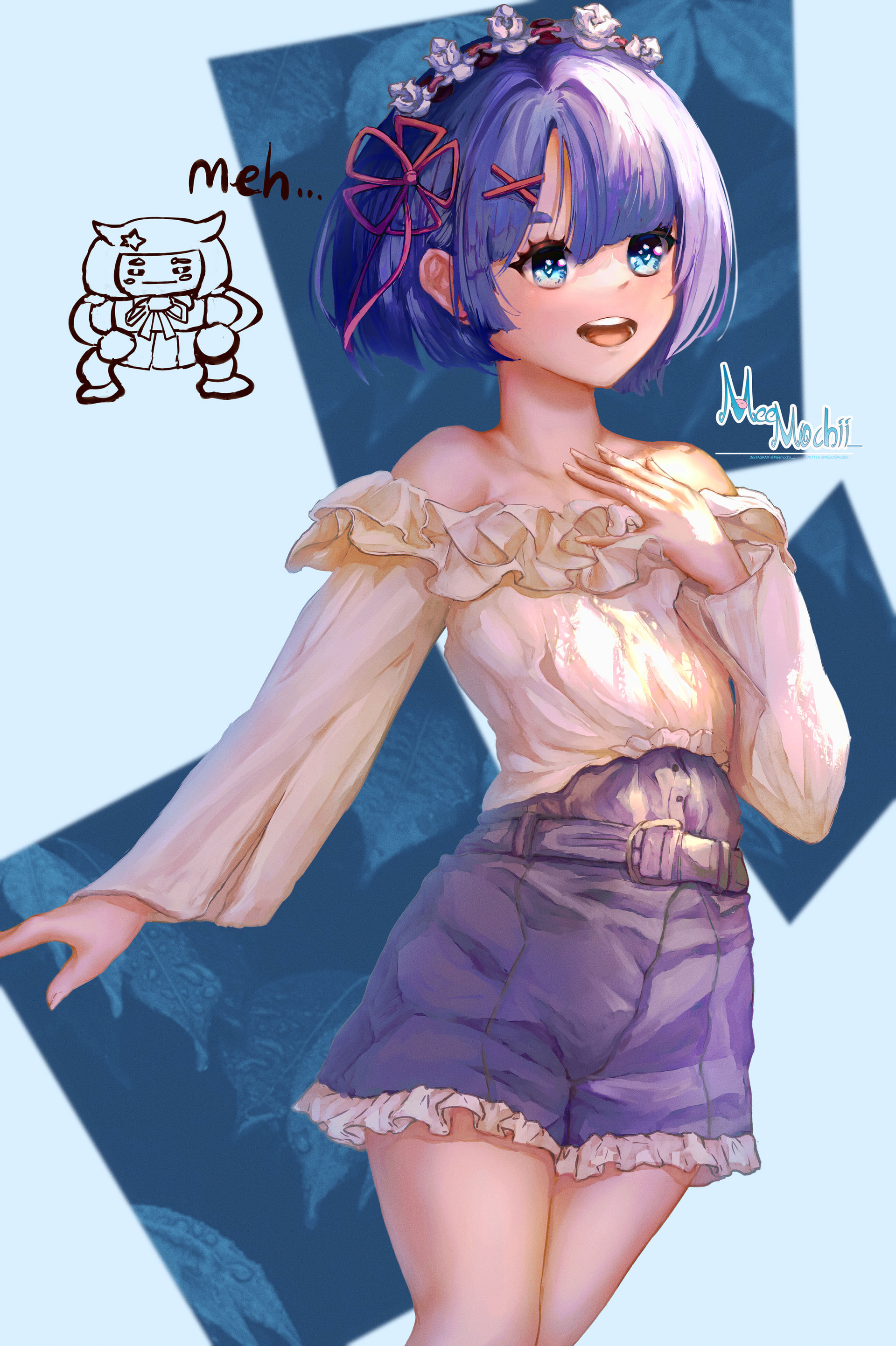 Meah Cartoon Meeh drawing by Mochiicy on DeviantArt