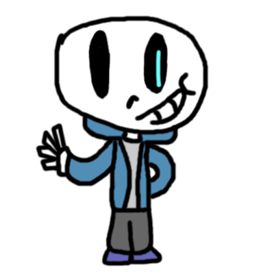 Sans (with Glowing Eye) by Drackula-Arts on DeviantArt