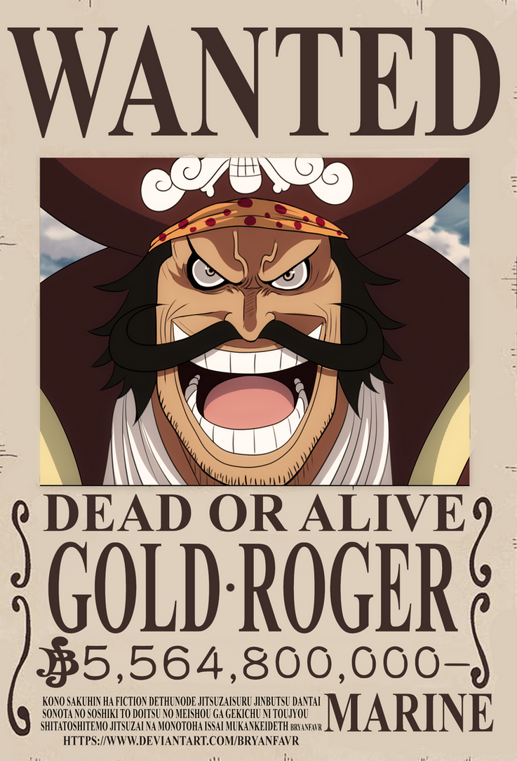 Gol D Roger Bounty One Piece Ch 957 By Bryanfavr On Deviantart Gol D Roger Bounty One Piece Ch 957 By Bryanfavr On Deviantart