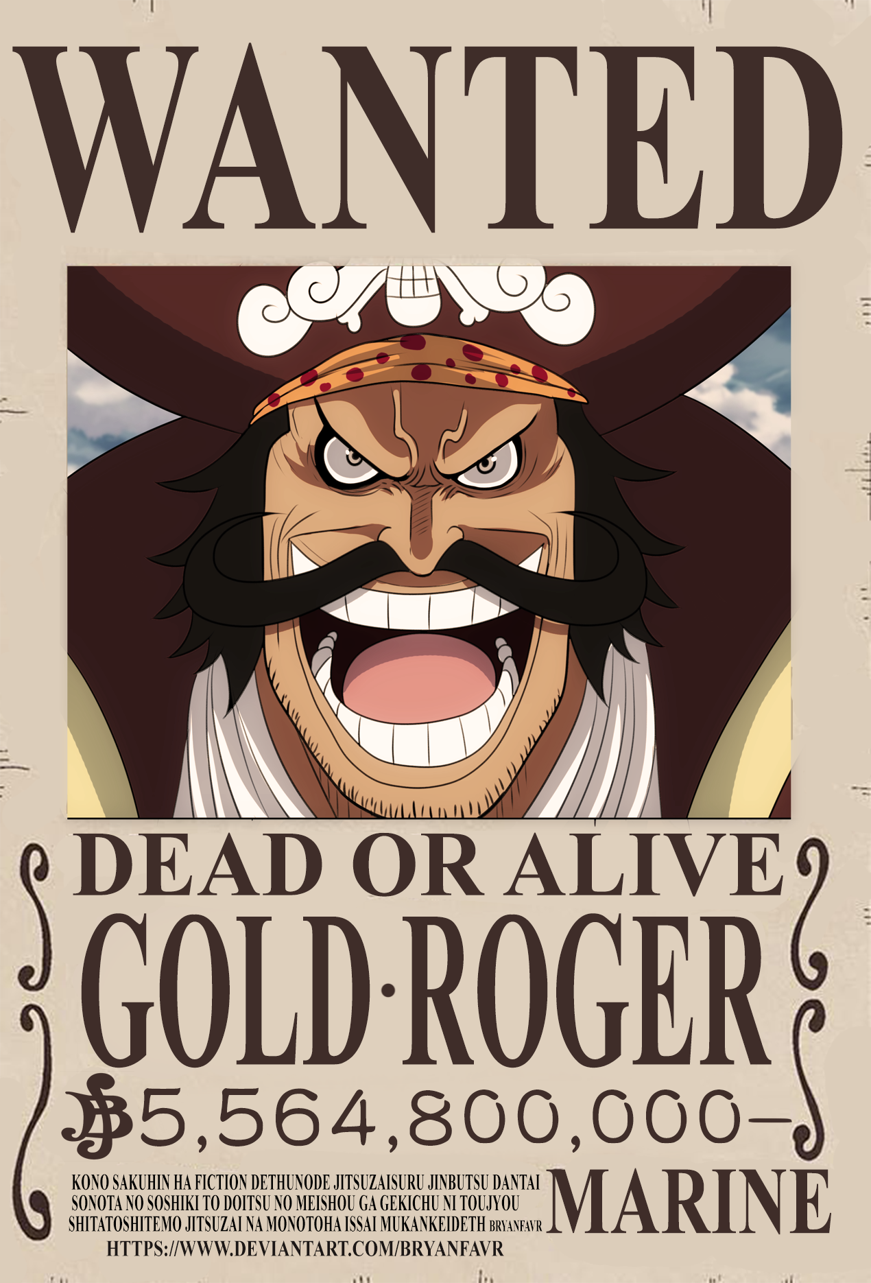 One Piece - Gol D.Roger by OnePieceWorldProject on DeviantArt