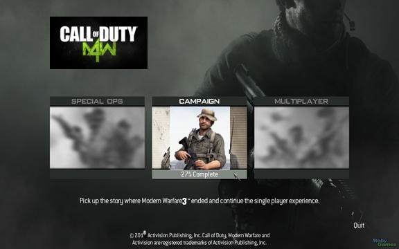 Call of Duty: Modern Warfare 4 Main Menu by smallboy944 on DeviantArt