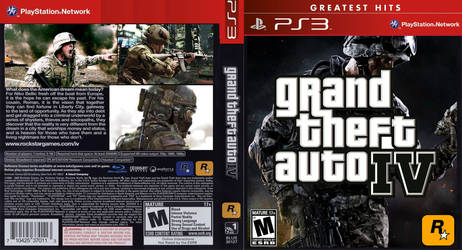 Custom PS3 GTAIV Cover Greatest Hits Edition