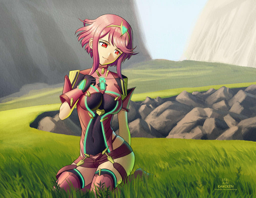 Pyra Character Back Pyra by Kamiken1 on DeviantArt