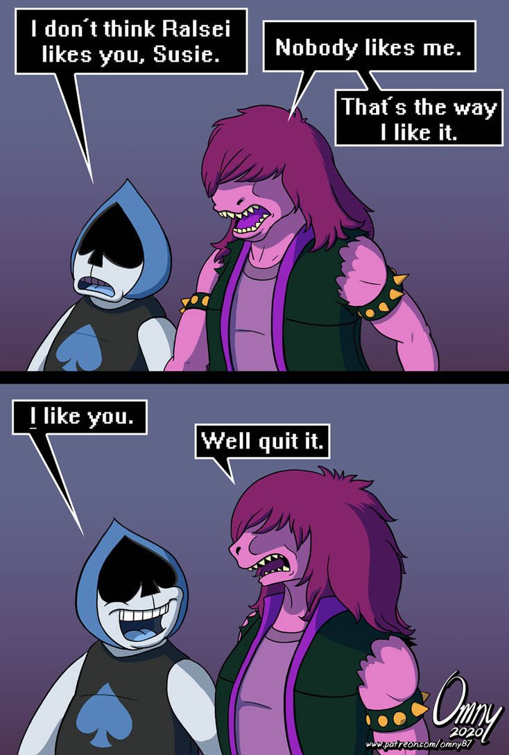 Deltarune Everyone Loves Susie by Omny87 on DeviantArt