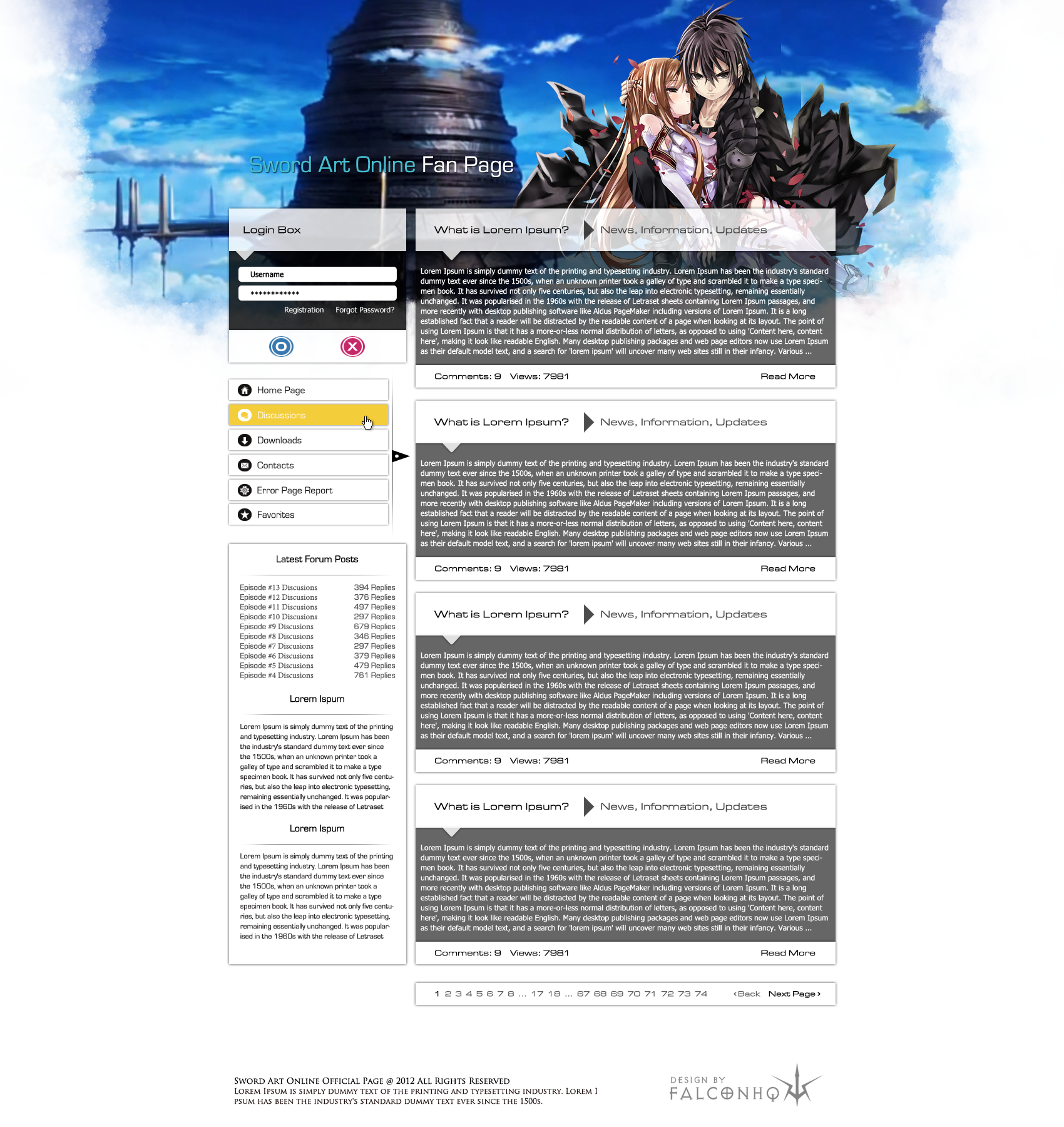 SAO Fan Page v1.01