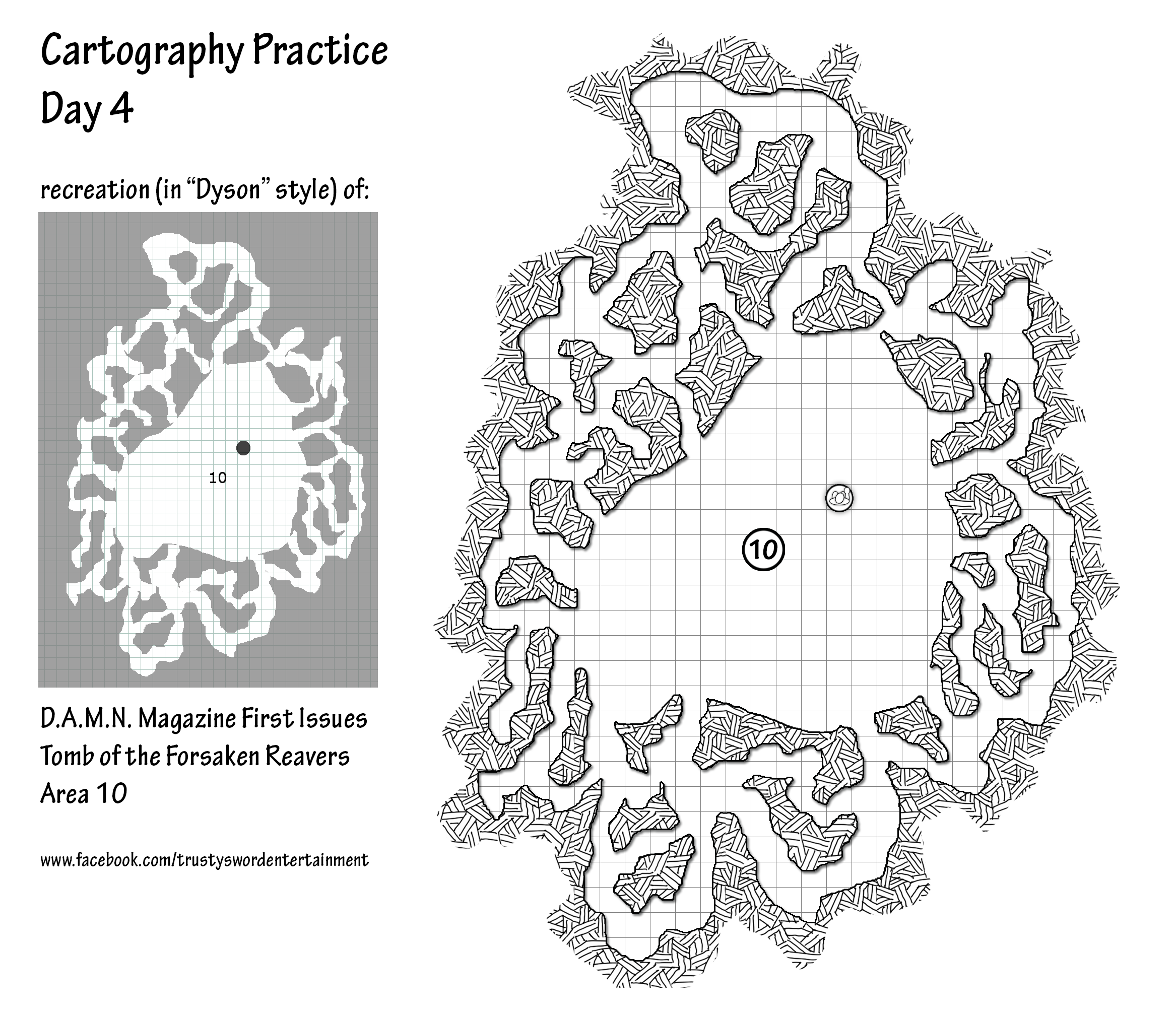 D.A.M.N. Magazine Cartography Practice