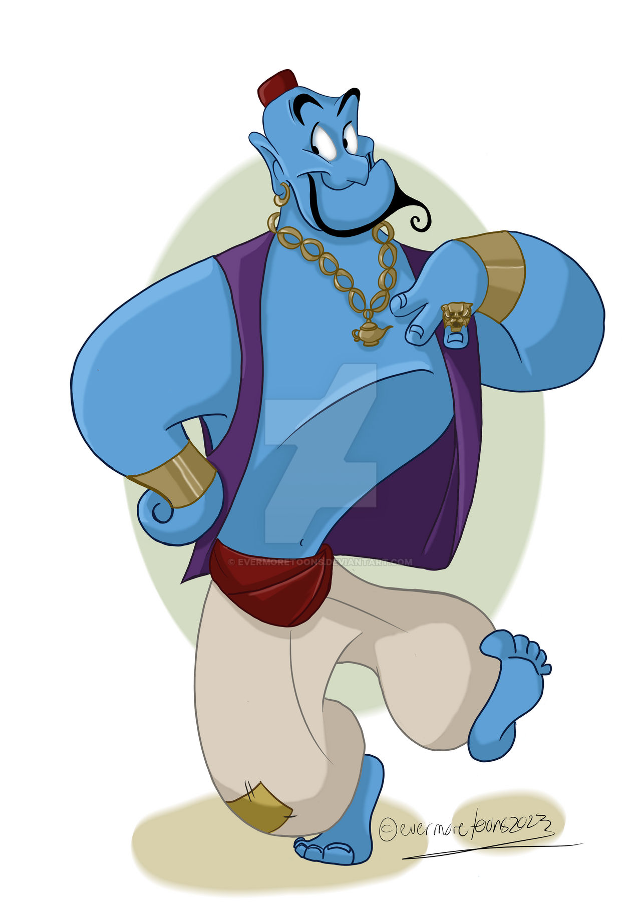 Genie Aladdin by evermoretoons on DeviantArt