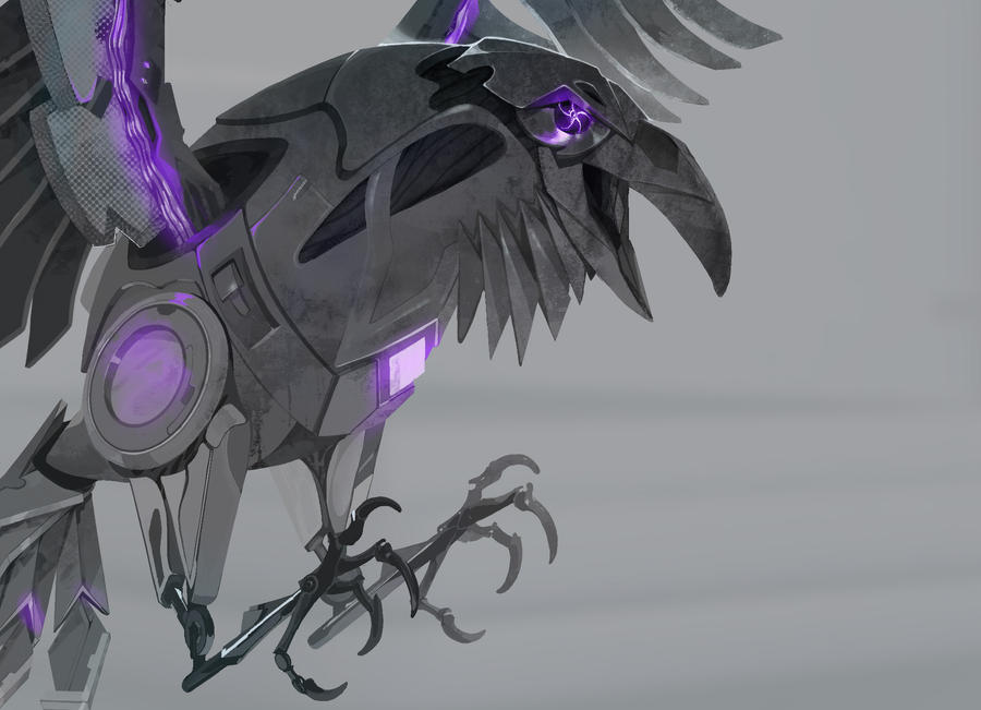 Mecha Raven by Sevil-s on DeviantArt