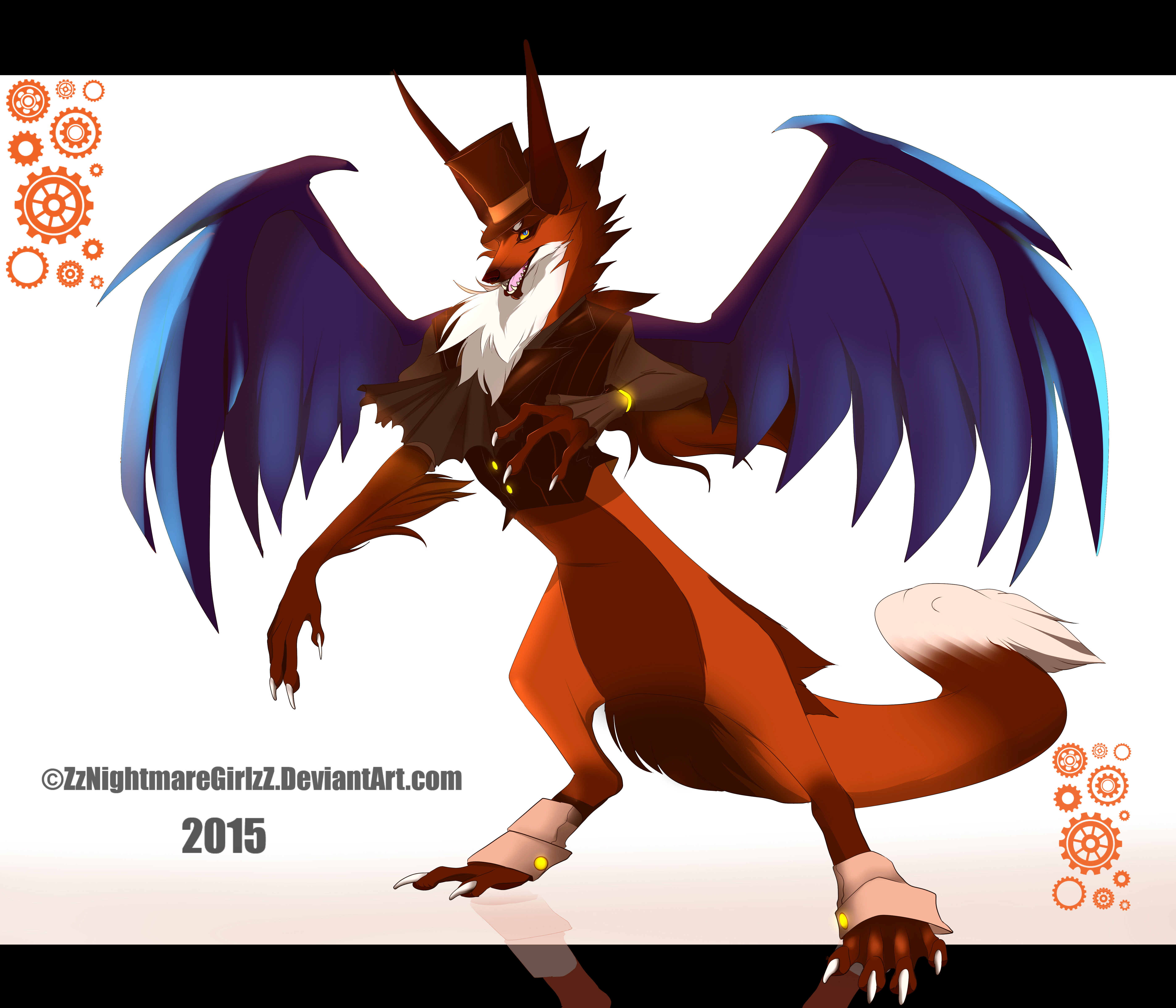 :: SteamPunk Fox Dragon::