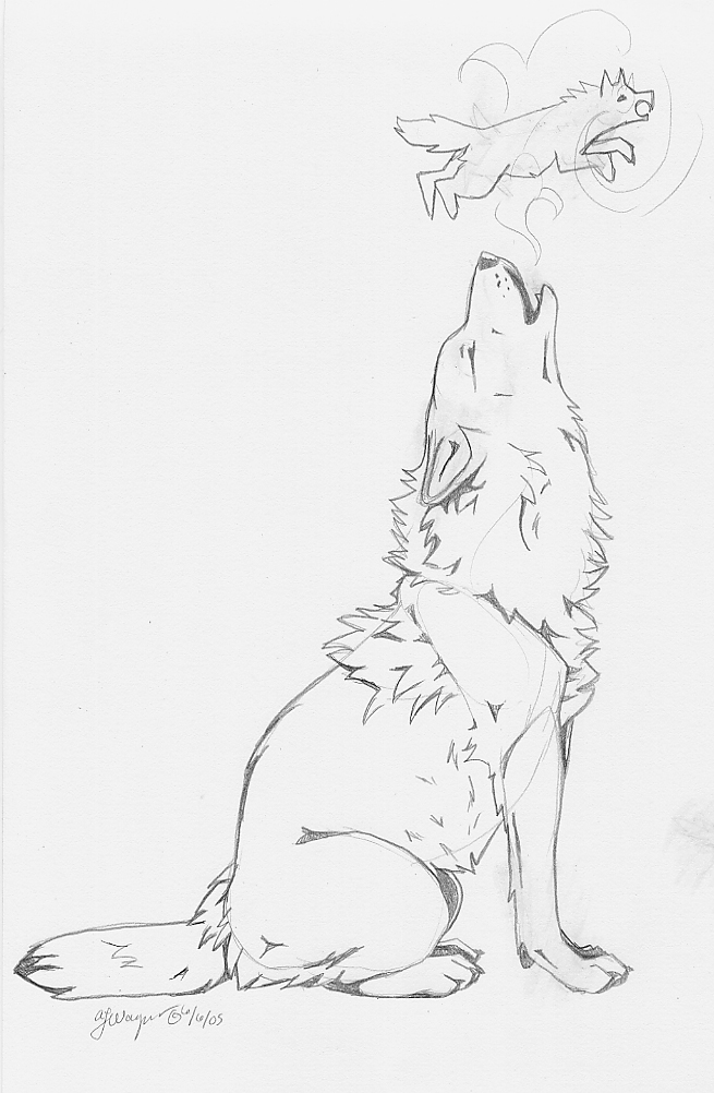 Howling Wolf - tattoo idea