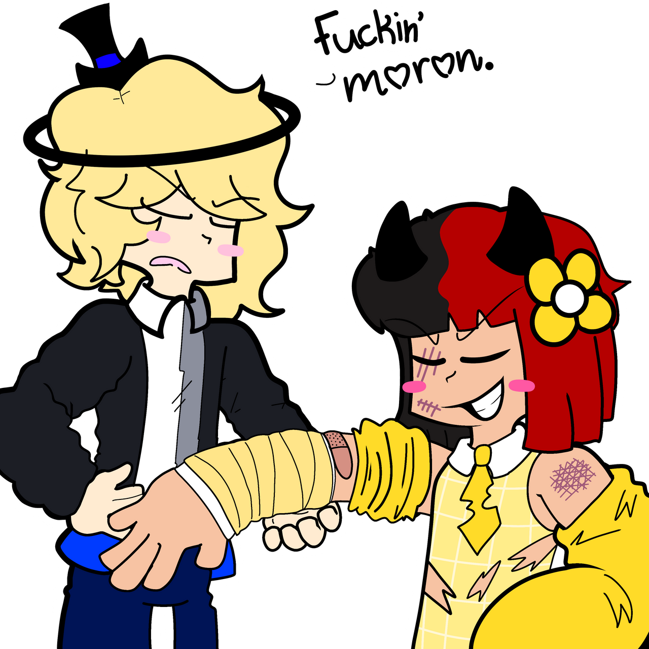 Deviantart Juan Juan the dumbass (Rune x Juan) by AshtonDrawsss on DeviantArt