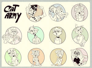 cat army sketchesssssssssssss