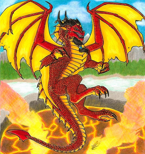 Red Dragon Rising by TebbyZed on DeviantArt