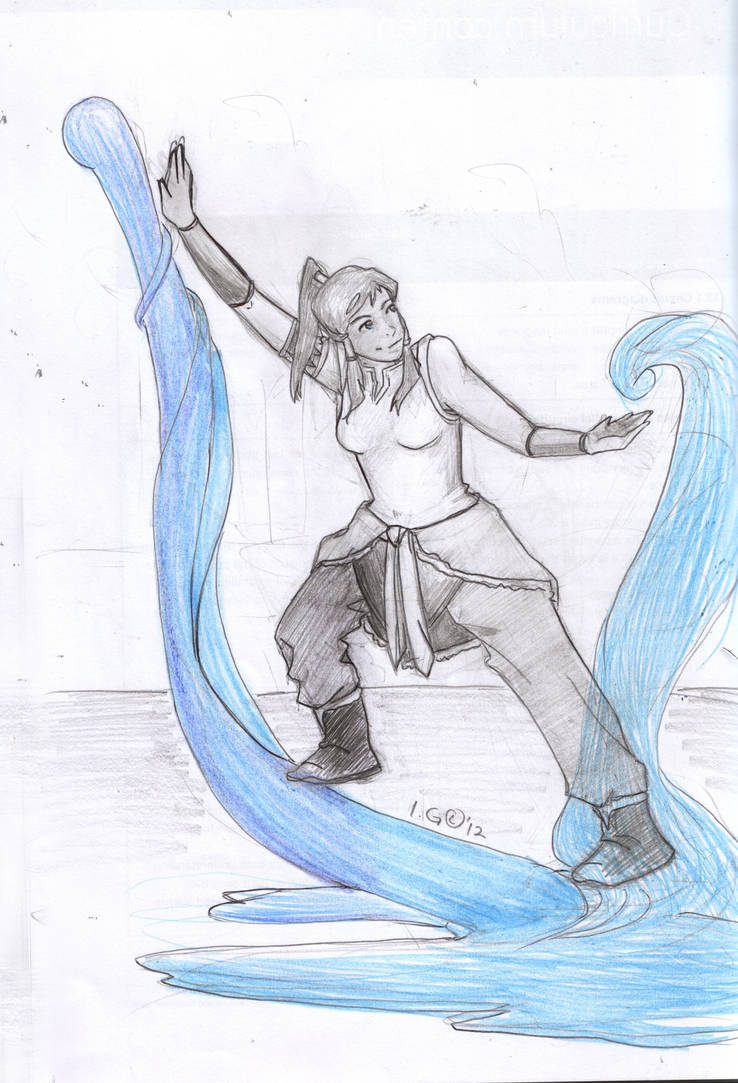 Waterbender Drawing Waterbending by pink-painkiller on DeviantArt