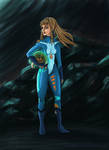 Samus Aran by Cloudyh