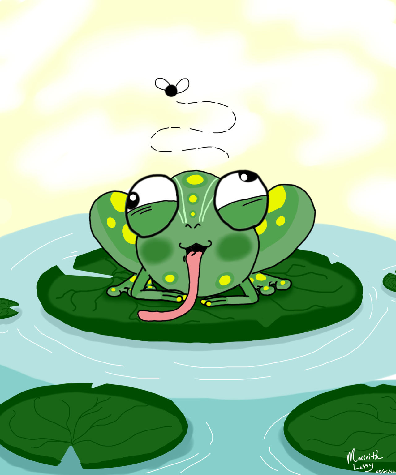 Derpy Frog by MerinithLassy on DeviantArt