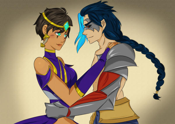 Kin Kee Karma Kayn and Karma by cerberus-naoto on DeviantArt