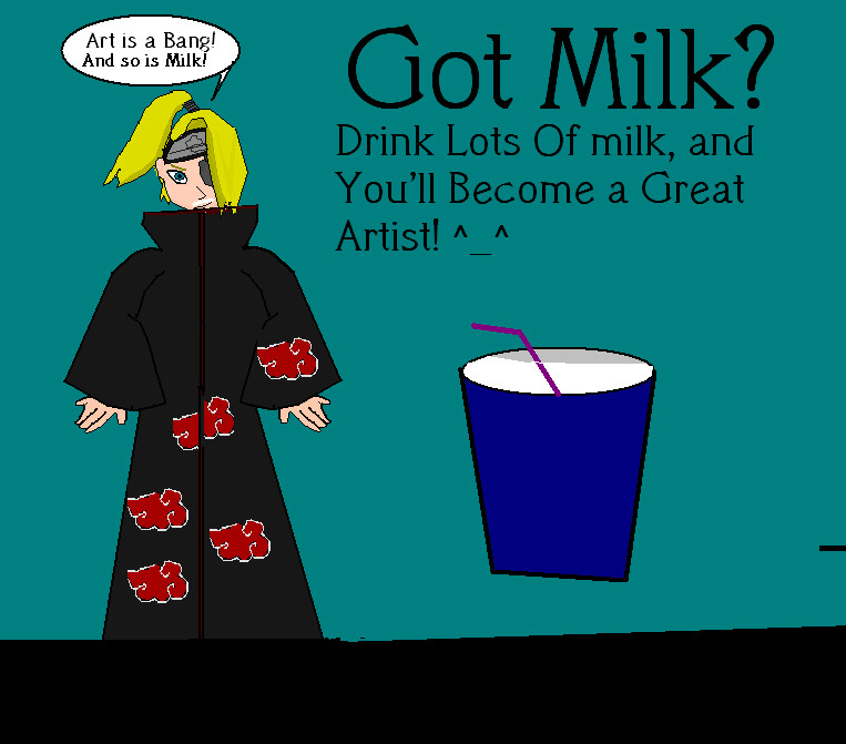 Deidara Got Milk