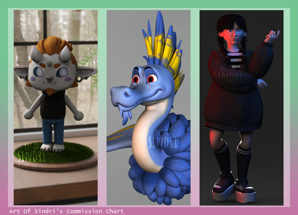 Object Commissions 3D COMMISSIONS - OPEN by ArtOfSindri on DeviantArt
