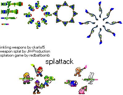 Inkling Weapons by CKarla15 on DeviantArt