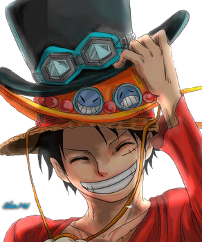 Los tres sombreros de Luffy1