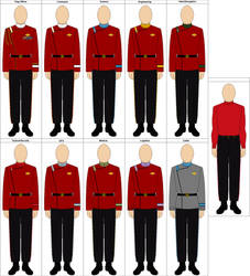 Starfleet TWoK Uniforms (With Changes)