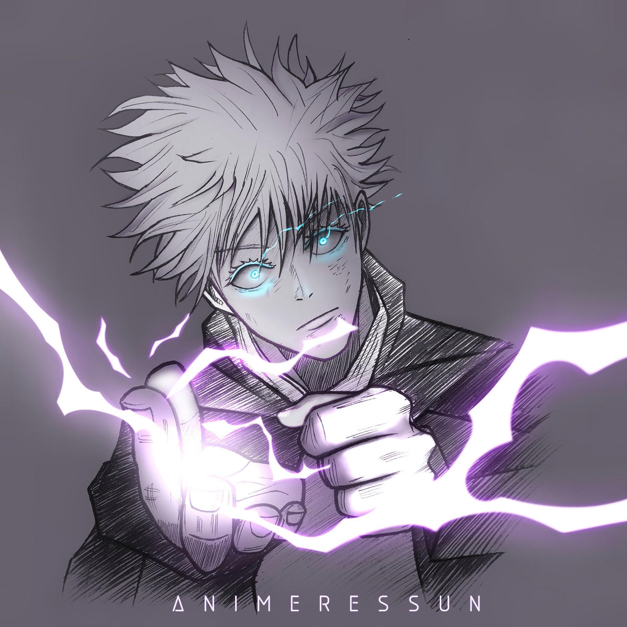 Hollow Purple Gojo Satoru By Arcadyarts On DeviantArt hollow-purple-gojo-satoru-by-arcadyarts-on-deviantart