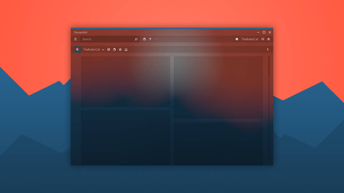 Windows' redesigned DeviantArt app (dark theme) by TheButterCat on ...