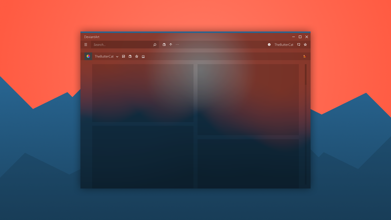 Windows' redesigned DeviantArt app (dark theme) by TheButterCat on ...