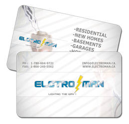 Elctro man b.card by moslima